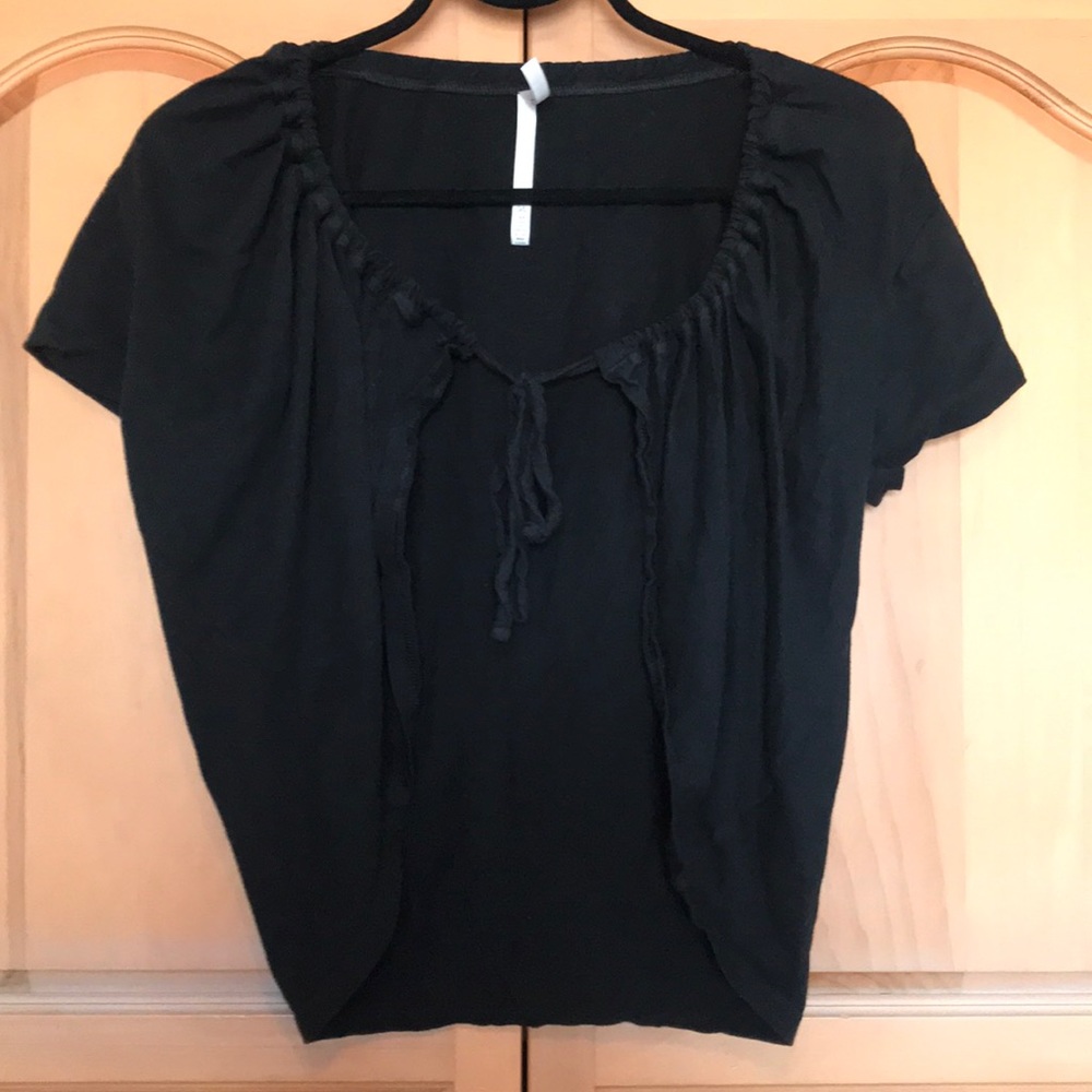Black adjustable shrug